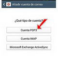 Configuracion cuenta POP3 en Samsung Galaxy S4